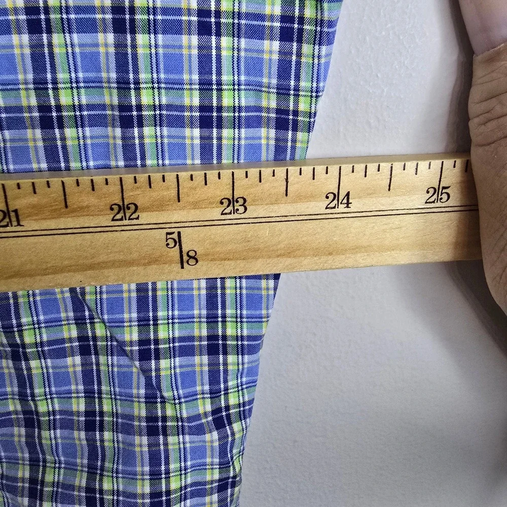 Polo Ralph Lauren Mens Large Classic Fit Plaid Short Sleeve‎ Button Down Shirt
